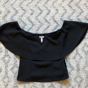 Leith fitted dressy crop top